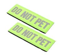 GALPADA 2 Pièces Patches Réfléchissants Adhésifs pour Cartable Patchs Service Dog Do Not Pet Sécurité Nuit pour Chien Lot de Nylon