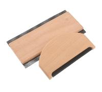 GALPADA 2 Pièces Peigne Anti-bouloches Portable Poignée Ergonomique en Bois de Hêtre Protège L'intégrité du Textile pour Canapé et Vêtements