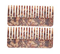 GALPADA 2 Pièces Peigne antistatique peigne à dents pour cheveux mouillés peignes incurvé Hommes bouclé portable hair charms hair toppers peigne à boucler peigne taquin Feuille d'acétate