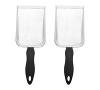 GALPADA 2 Pièces Pelle à Étable à Chèvres Noire en Métal Maille 2x2 Mm pour Nettoyage Facile des Résidus Alimentaires et Litière de Chats à Domicile Animalerie