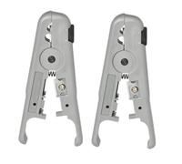 GALPADA 2 pièces Pince à Dénuder Ajustable pour Électricien Outil Rotatif pour Câbles Réseau et Électriques Coupe-fil Manuel Polyvalent Profondeur Abs