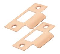 GALPADA 2 pièces Plaques Acier Inoxydable pour Gâche de Serrure Robustes pour Porte Intérieure Accessoires de Verrouillage pour Serrure à Pêne Dormant