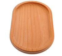 GALPADA 2 Pièces Plateau à Dessert en Bois Marron pour Garçon et Filles | Facile à Ranger Nettoyer, pour Événements et Mariages, Assiette de Service Sobre