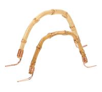 GALPADA 2 pièces Poignées de Théière Remplaçables Bambou et Fil Cuivre Accessoires Pratiques pour Poignée Compacte de Bouilloire Kit