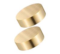 GALPADA 2 pièces Presse-papiers Rond Laiton Massif Poids Stable pour Calligraphie Chinoise Décoration Bureau et Maison Lot