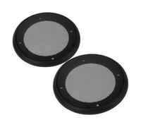GALPADA 2 Pièces Protection pour Haut Parleur de Subwoofer Auto Couvre Ronde Décorative Noire Protection Poussière pour Enceintes Arrière et Woofer Voiture