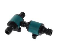 GALPADA 2 Pièces Raccords de Tuyau Arrosage avec Valve à Débit Connecteurs de Tuyau Rapide pour Réparation et Adaptation pour Jardinage et Irrigation