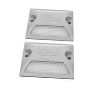GALPADA 2 Pièces Réfléchissants Plastique pour Routes Allées Marqueurs Durable Facile à Installer