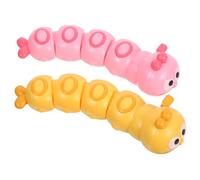 GALPADA 2 pièces Remonter Chenille Sûr pour Fête Développement Cognitif et Social pour Garçon Fille Cadeau Anniversaire Adapté Aux Tout-Petits