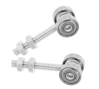 GALPADA 2 pièces Roulette Porte Coulissante Robuste Métal Double Roulement Silencieux Capacité Installation Simple pour Portes Lourdes Compatible Châssis Lot