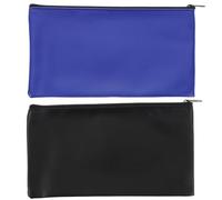 GALPADA 2 pièces Sac de Rangement Étanche Cuir PU Pochette Compacte pour Reçus et Documents Organiseur Pratique pour Bureau et Voyage