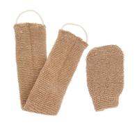 GALPADA 2 pièces Sangle Lave Dos Naturelle Ramie et Jute Exfoliant Doux pour Bain Nettoyage Dos et Corps Accessoire pour Peau et Saine