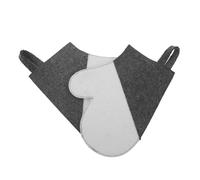 GALPADA 2 Pièces Sauna Glove Set Thickened Wool Heat Resistant Insulated Gloves for Steam Spa Hand Protection Breathable Indoor Sauna Accessory