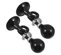 GALPADA 2 Pièces Sonnette de Vélo Klaxon en Fer Noir pour Garçon et | Installation Facile, Son Puissant de Type Escargot, Usage Polyvalent, pour Guidon de Vélo, Trottinette et Chariot