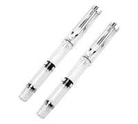 GALPADA 2 pièces Stylo Pinceau Aquarelle Rechargeable Pinceau Souple Transparent pour Calligraphie Dessin et Peinture Poils Flexibles et Précis Étude et Création