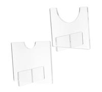 GALPADA 2 pièces Support de Batte de Baseball Acrylique Transparent Rangement Horizontal Robuste pour Adapté Aux Battes Garçon Fille et Souvenir de Joueur