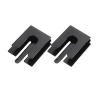 GALPADA 2 Pièces Support de Micro en Métal, Pince Micro en Fer, Support pour Radio Mobile et Cb, Clip de Raccrochage du Microphone, Installation sans Perçage, Noir