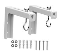 GALPADA 2 pièces Support Plafond pour Écran de Projection Métal Fixation Murale Robuste pour Écran Holographique Installation Facile pour Bureau et Maison