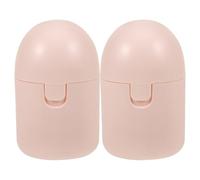 GALPADA 2 Pièces Support Portable en Pp, Design Compact Rose, Adapté au Rangement en Déplacement et Protection Hygiénique