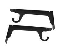 GALPADA 2 Pièces Support pour Tringle de Placard Mural Robuste avec Crochet Support Lourd pour Étagères Adapté Chambre Bureau et Couloir