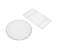 GALPADA 2 pièces Tapis de Barbecue Non Adhésif de Pratiques Acier Inoxydable pour Barbecue Camping et Cuisine Extérieure Conception Maille Fine pour Cuisson Équilibrée et Sécurisée