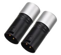 GALPADA 2 Pièces Terminateur Xlr 3 Broches 120 Ohms pour Accessoires | Résistance Intégrée, Structure Mâle Standard, pour Concerts et Productions, Plastique et Métal, Précision Stable