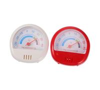 GALPADA 2 pièces Thermomètre Réfrigérateur Portable Plastique Blanc et Rouge Lecture Instantanée Échelle Claire pour Cuisine et Laboratoire Intérieur
