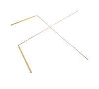 GALPADA 2 pièces Tiges de Radiesthésie Cuivre et Laiton Légères et Portables Baguettes de Divination Bicolores pour Recherche Eau Métaux et Objets Enterrés Outils Faciles Utilisation pour
