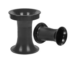 GALPADA 2 Tubes D'évent de Basse Noirs en Abs pour Haut-Parleur, Forme Petite Taille, Prolongent la Durée de Vie et Réduisent Les Coûts d'entretien, Adaptés aux Home Cinémas