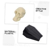 GALPADA 20 Ensembles Coffin Figurines For Halloween Mini Skeleton Coffin Box Model Party Favors Lightweight Miniature Skull Head Props For Spooky Table And Garden Decor