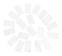 GALPADA 20 Feuilles Pochoir Alphabet Anglais A6 en PET Blanc | Lavable, Résistant et Facile à Essuyer, pour Mur et Bloc Bois, Projets DIY