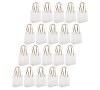 GALPADA 20 Paquet à Dragées pour Mariage Transparents Réutilisables en Pvc avec Poignées, Format 15x13x7cm, pour Fêtes et Présents de Mariage