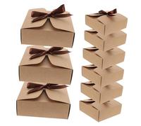 GALPADA 20 Pièces Boîte Carton Kraft pour Rétro Élégant pour Bonbons et Pâtisseries Coffret Vide Écologique et Robuste pour Anniversaires et Mariages