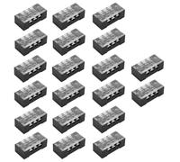 GALPADA 20 pièces Bornier Fixe Bloc de Raccordement Électrique pour Tableau Connecteur de Câble pour Usage Domestique et Industriel