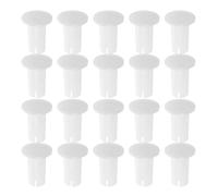 GALPADA 20 Pièces Bouchons Extrémité en Plastique Blanc pour Tringle Penderie, Butée de Séchoir à Linge, Installation Facile et Stabilité Tige pour Home Improvement