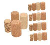 GALPADA 20 pièces Bouchons Liège pour Bouteilles de Vin Lot de Bouchons Verre Étanches pour Conservation Vin Réutilisables Accessoire Pratique