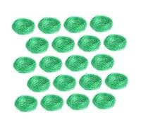 GALPADA 20 Pièces Décoration D'assiette Nid D'oiseau Nids Artificiels Nids d'oiseaux pour L'artisanat Copain Faux Faux Oiseau Ornement des Oiseaux Décoration Nid Vert Foncé Soie De