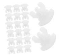 GALPADA 20 Pièces Lot de Butées et Curseurs pour Rail de Rideau Glissières Plastique Système Coulissant et Accessoires de Remplacement pour Rails de Fenêtres