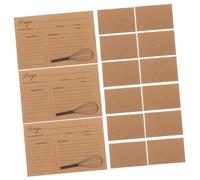 GALPADA 20 pièces Lot de Fiches Recettes Cuisine Papier Kraft Cartes Vierges pour Enregistrement et Planification Robuste et Décoratif
