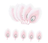 GALPADA 20 pièces Lot de Patchs Brodés Plumes de Paon Dégradé pour Vêtements Chapeaux DIY Accessoires Couture