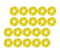 GALPADA 20 Pièces Mini Bouées de Natation Canard PVC Décorations Miniatures pour Maison de Poupée Accessoires Piscine pour Micro Paysage Ornements Ludiques Jaunes