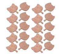 GALPADA 20 Pièces Mini Dollhouse Cutting Boards Set Wooden Mini Kitchen Trays for Childrens Imaginative Play and Decorative Craft Projects Child Safe Miniature Furniture Accessories
