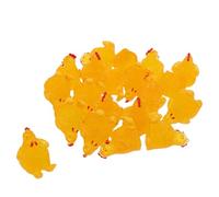 GALPADA 20 Pièces Mini Resin Rooster Figurines for DIY Micro Landscape Tiny Cartoon Chicken Decorations for Garden Terrarium Dollhouse Crafting