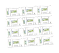 GALPADA 20 Pièces Modèle Miniature de Station de Bus Plastique pour Aménagement Paysager Décoration de Dollhouse et Accessoire de Maquette Ferroviaire