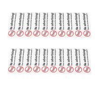 GALPADA 20 Pièces Panneau Autocollant Interdit aux Déchets pour Boîte aux Lettres Pvc Blanc Usage Extérieur et Bureau pour Post Box et Mailbox