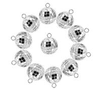 GALPADA 20 pièces Pendentifs Boules Disco Vintage pour DIY Bijoux Création Charms Facettes Années Accessoires pour Colliers Bracelets Porte-clés