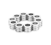 GALPADA 20 pièces Perles Entretoises Tubes Acier Inoxydable Grand Trou pour Bijoux DIY Bracelet Collier Accessoires Créatifs de Fabrication Artisanale