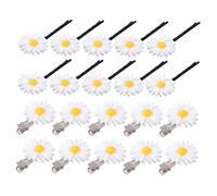 GALPADA 20 pièces Pinces à Cheveux Marguerite Décoratives Accessoires Coiffure pour Fêtes et Mariages Petites Pinces Fleurs Colorées pour Femmes et Filles