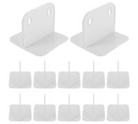 GALPADA 20 Pièces Plastic Playpen Stabilizer Brackets with Adhesive Pads Anti-Slip Fixator Support for Pet Playpen Fence No Drill Installation Secure and Adjustable