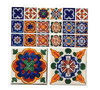 GALPADA 20 pièces Stickers Carrelage Auto-adhésifs Style Marocain Décoration Murale Cuisine Balcon Salon Peel And Stick